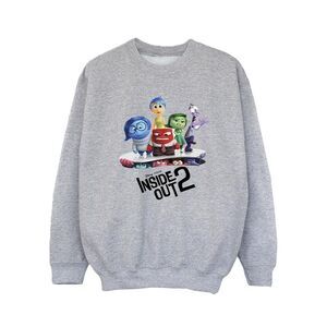 Inside Out 2 Girls Poster Sweatshirt / Sport Grey
